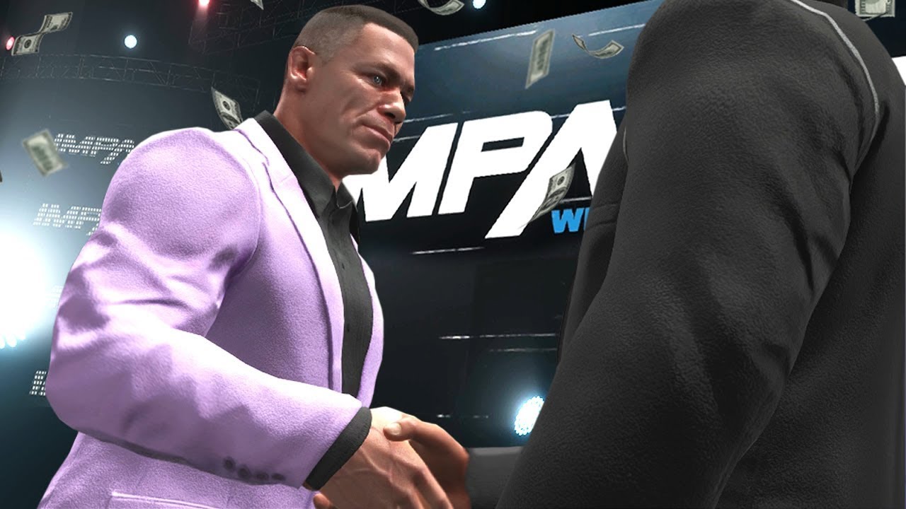 WWE 2K18 Story John Cena Announces TNA IMPACT Wrestling Co Owner (Ep